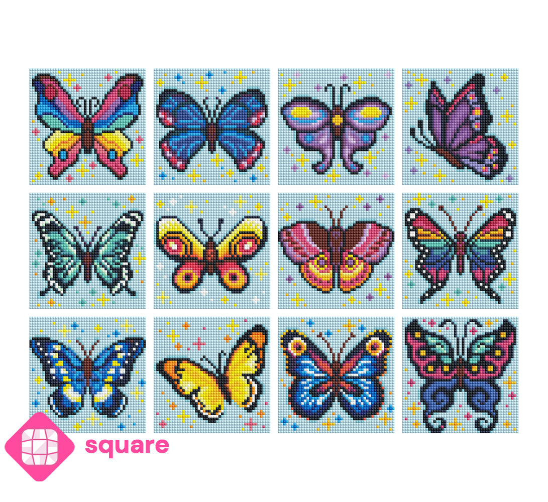 Diamond Painting - ciratart.com Design - Mini Set Butterflies