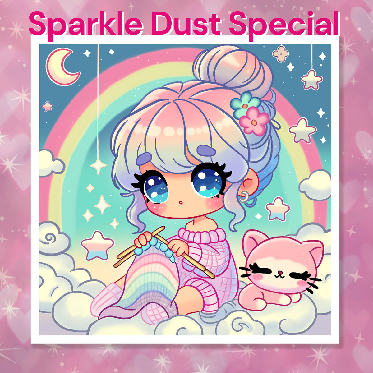 Diamond Painting - pandi_peachy - Knitting in rainbow heaven Special