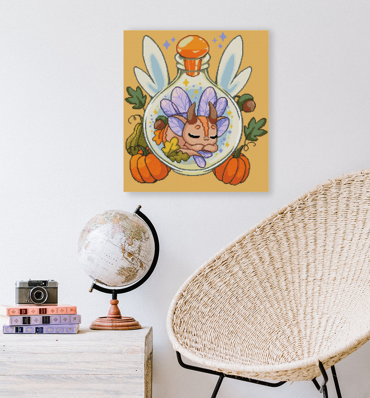 Diamond Painting Drache als Fantasy Wandbild im Zuhause