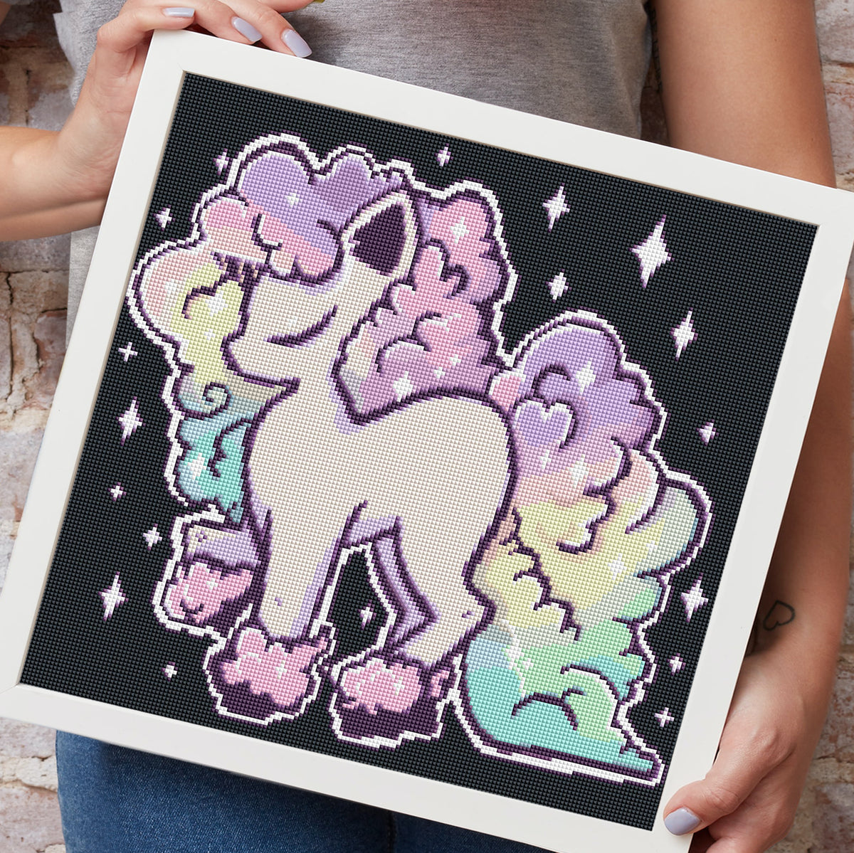 Diamond Painting mit Einhorn Motiv als Deko für Zuhause