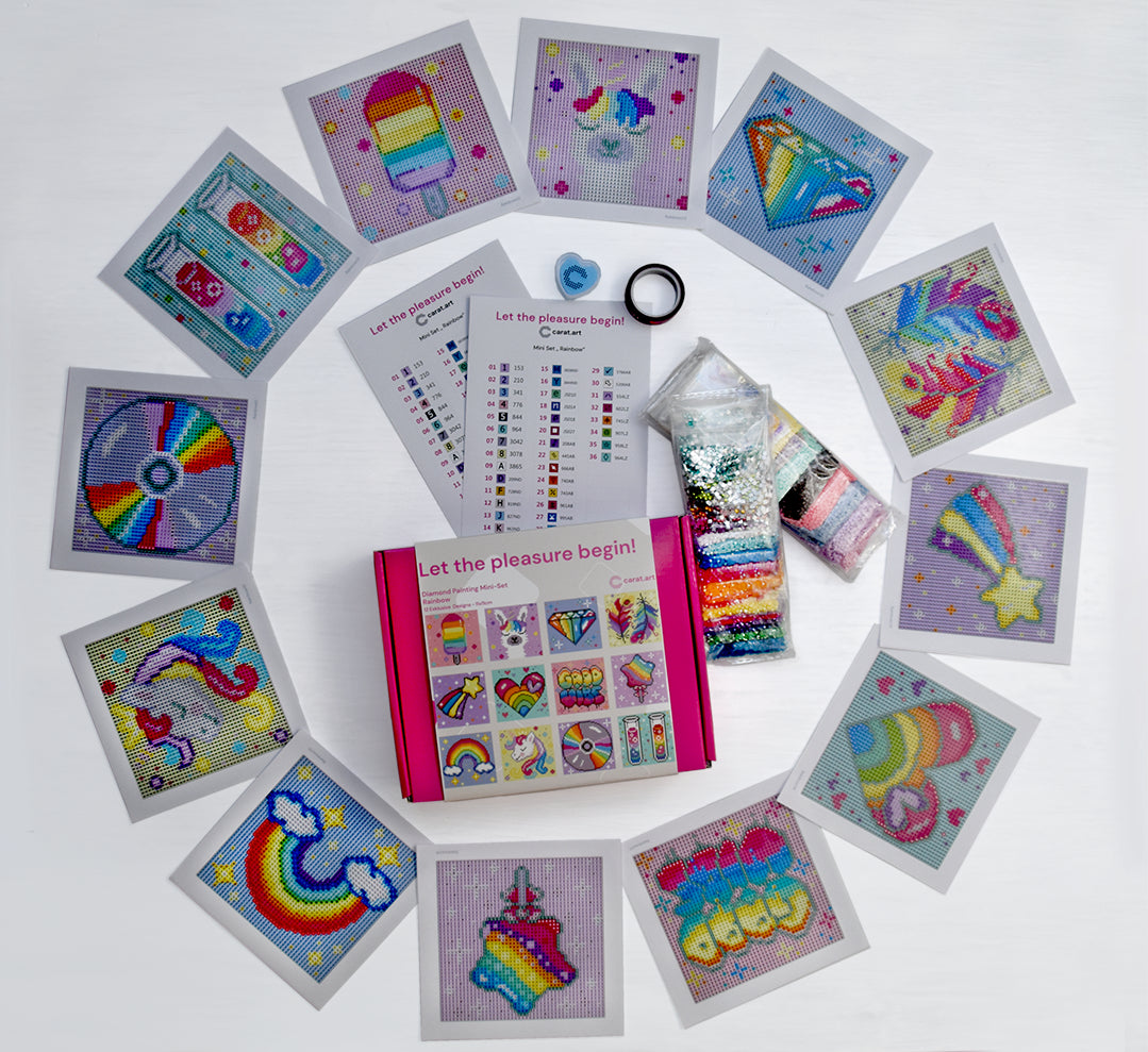 Diamond Painting - ciratart.com Design - Mini Set Rainbow