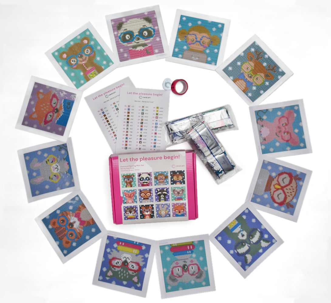 Diamond Painting - ciratart.com Design - Mini Set Nerdy but Cute