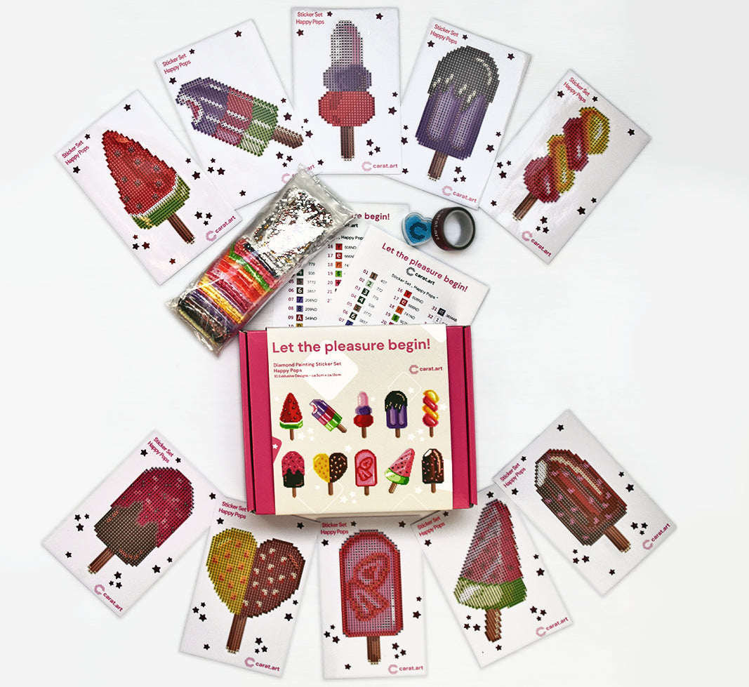 Diamond Painting - ciratart.com Design - Sticker Set Happy Pops