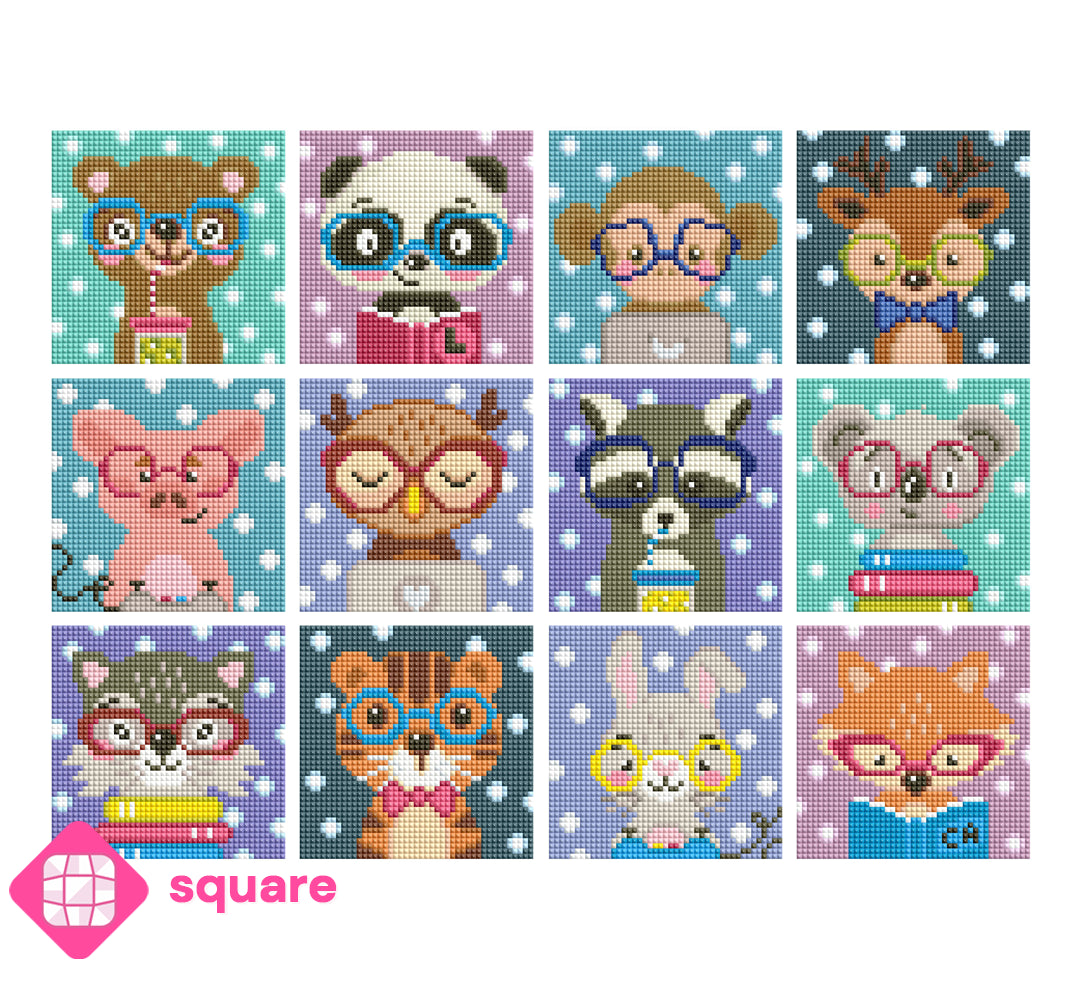 Diamond Painting - ciratart.com Design - Mini Set Nerdy but Cute