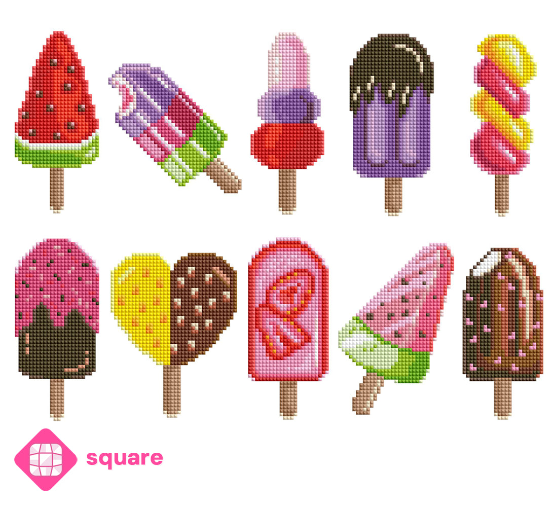 Diamond Painting - ciratart.com Design - Sticker Set Happy Pops