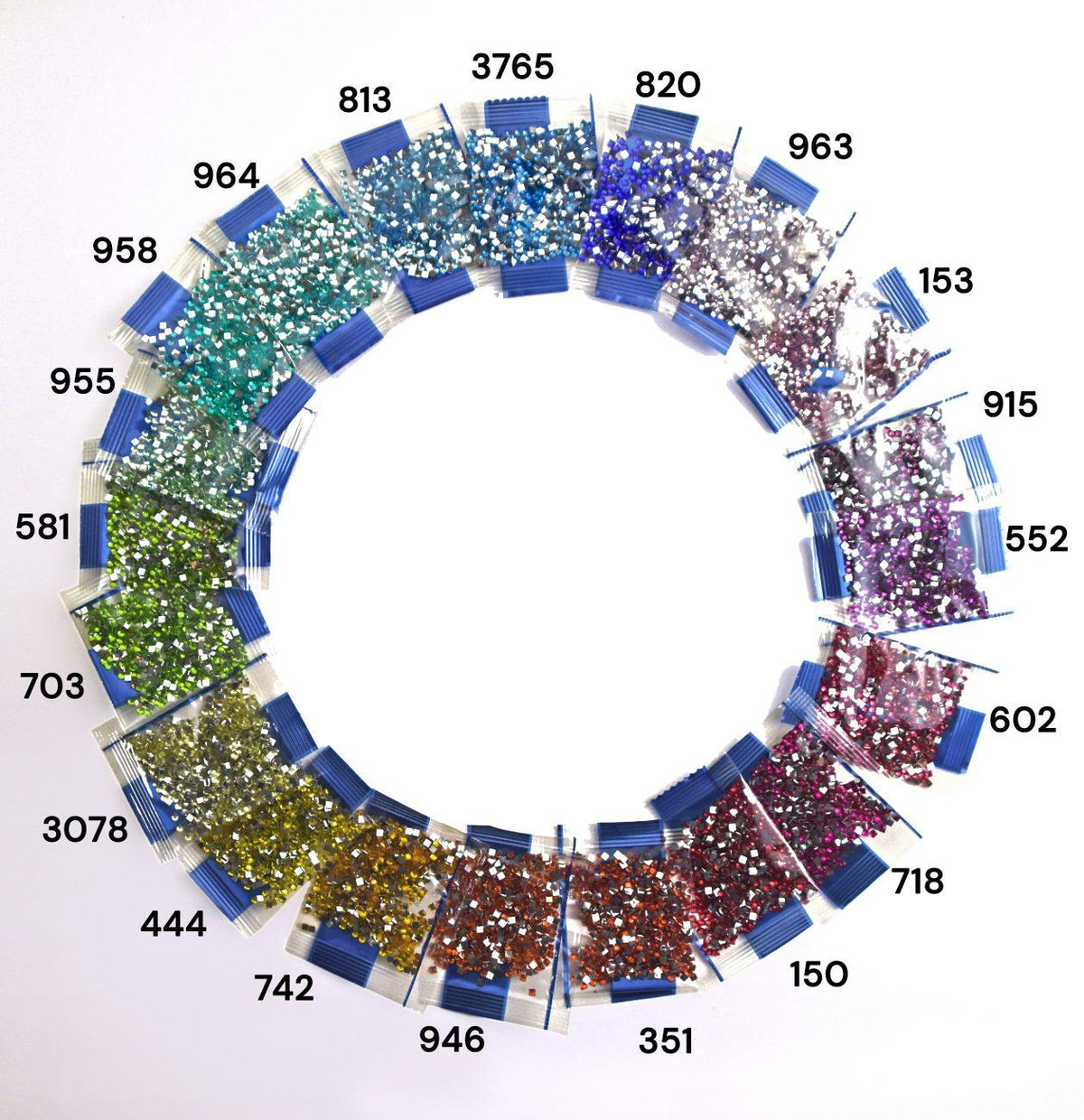 Set Diamond Painting Crystal-Steine eckig aus Harz 20
