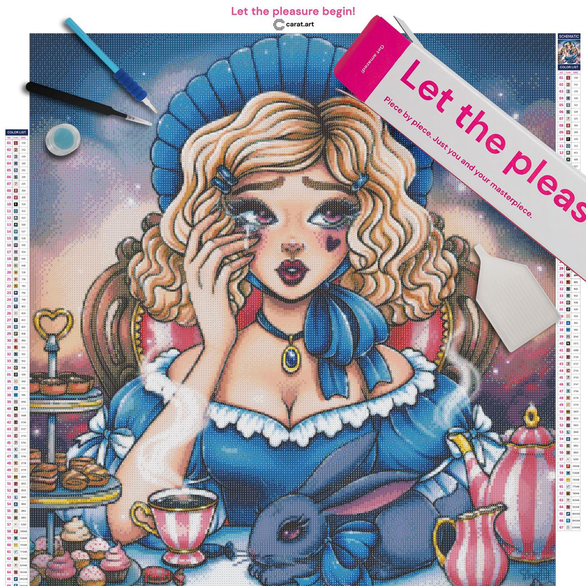 Diamond Painting Alice im Wunderland als märchenhafte Wanddekoration für dein Zuhause