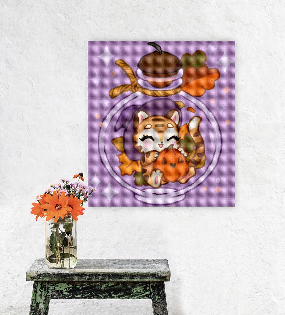 Diamond Painting Tiger Motiv als außergewöhnliche Wanddekoration