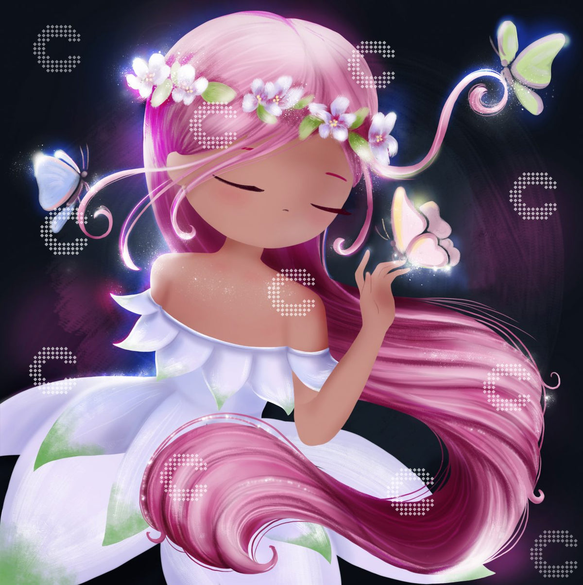 Diamond Painting - Fransiska Susilo - Butterfly Girl