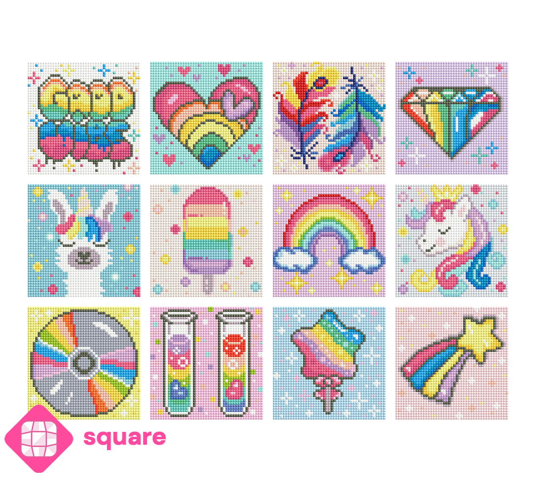 Diamond Painting - ciratart.com Design - Mini Set Rainbow